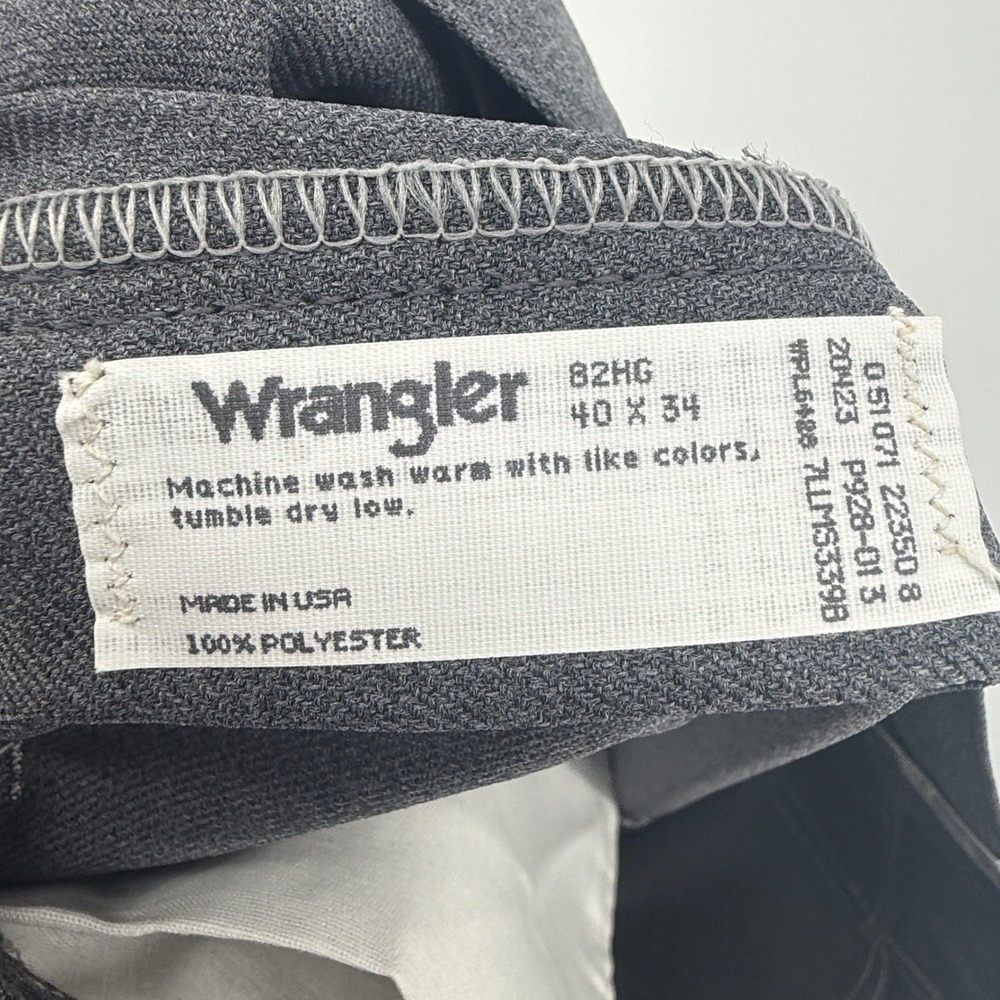 Wrangler‎ Wrancher Boot Jeans 40x34 Mens Heather Grey 82HG Made in USA NWT - Picture 4 of 9